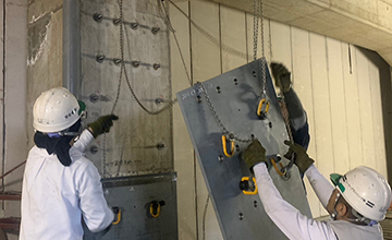 Kintetsu Line Station Earthquake Reinforcement Work